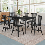 Black Spindle Back Dining Chair