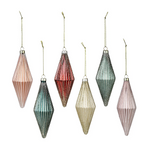 Decor Ribbed Rhombus Teardrop