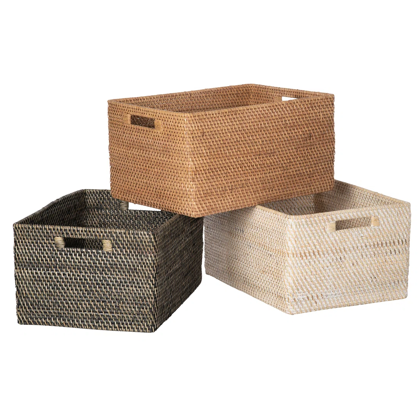 Woven Rectangular Storage Basket