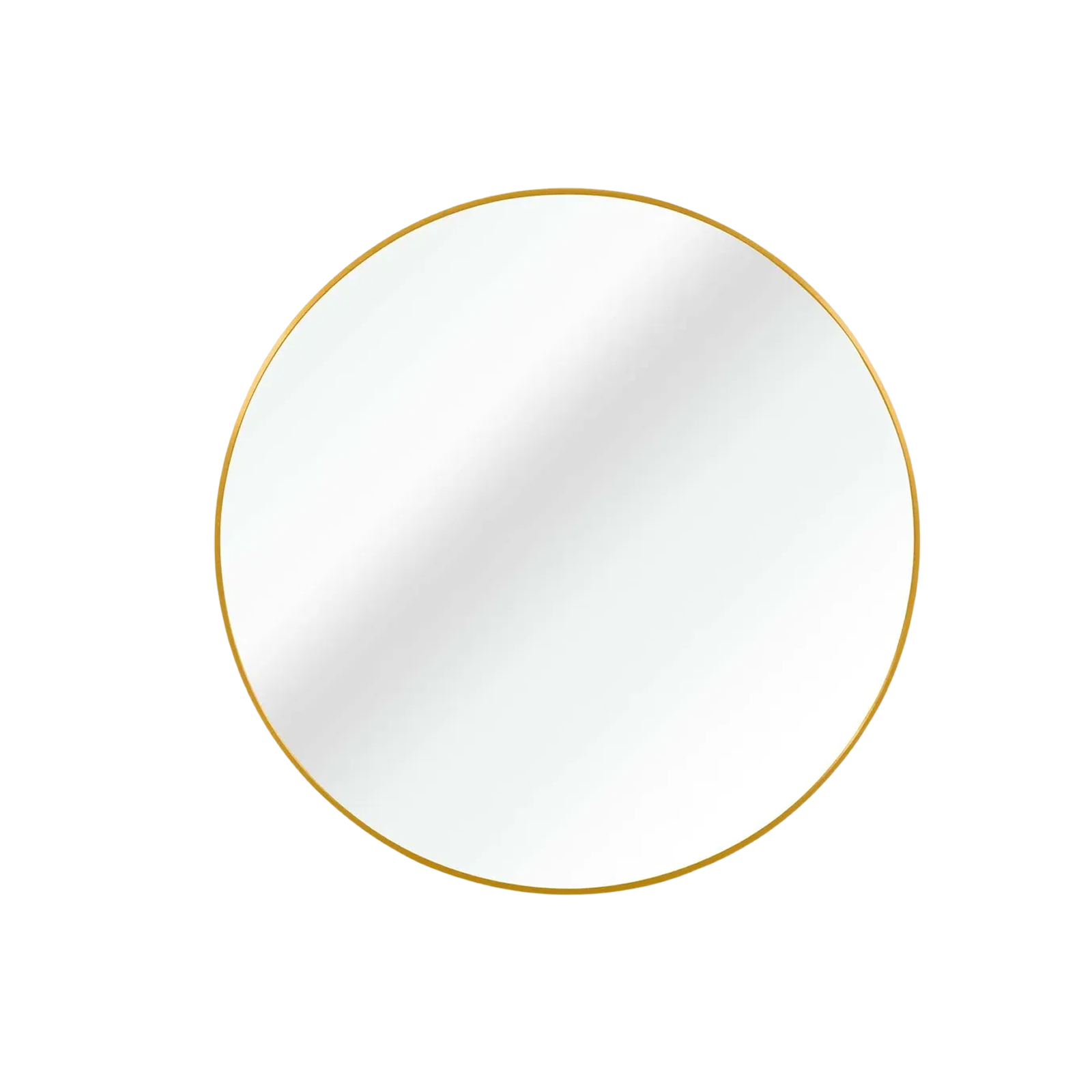 Rounded Corner Floor Mirror — Leaning Design