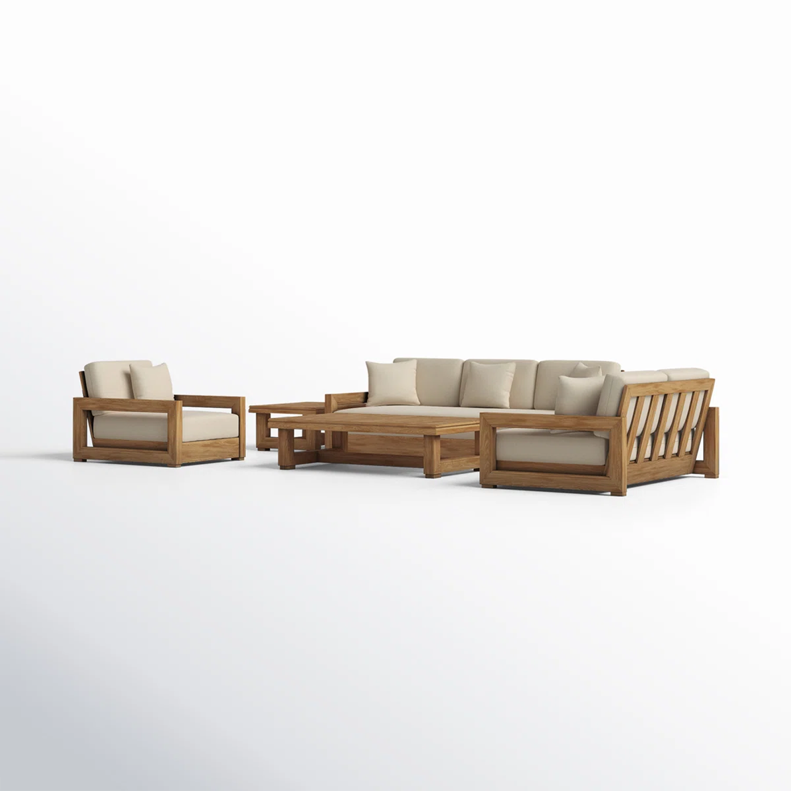 5-piece Aluminum Lounge & Outdoor Sofa Set