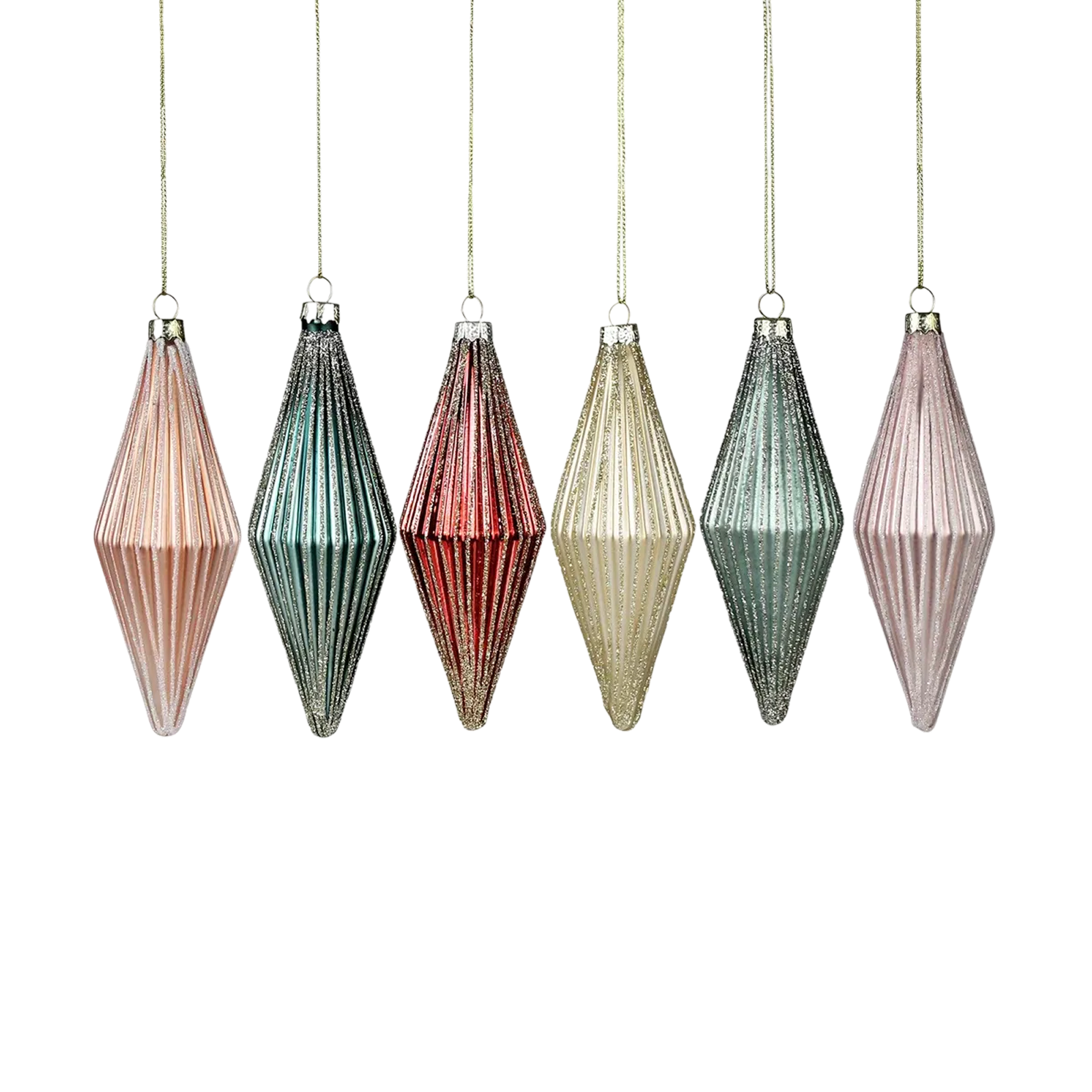 Decor Ribbed Rhombus Teardrop