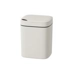 Slim Pedal Trash Bin – White