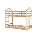 Yellow Wooden Bunk Bed