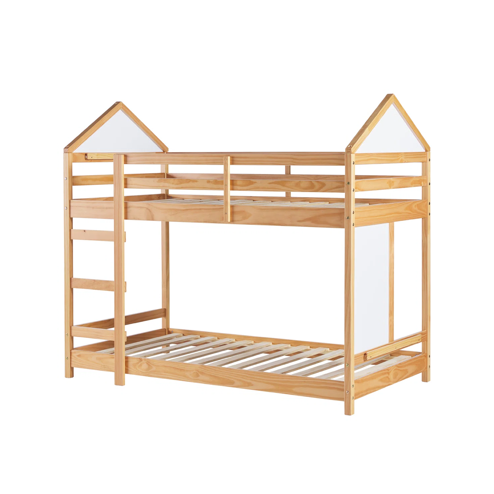 Yellow Wooden Bunk Bed