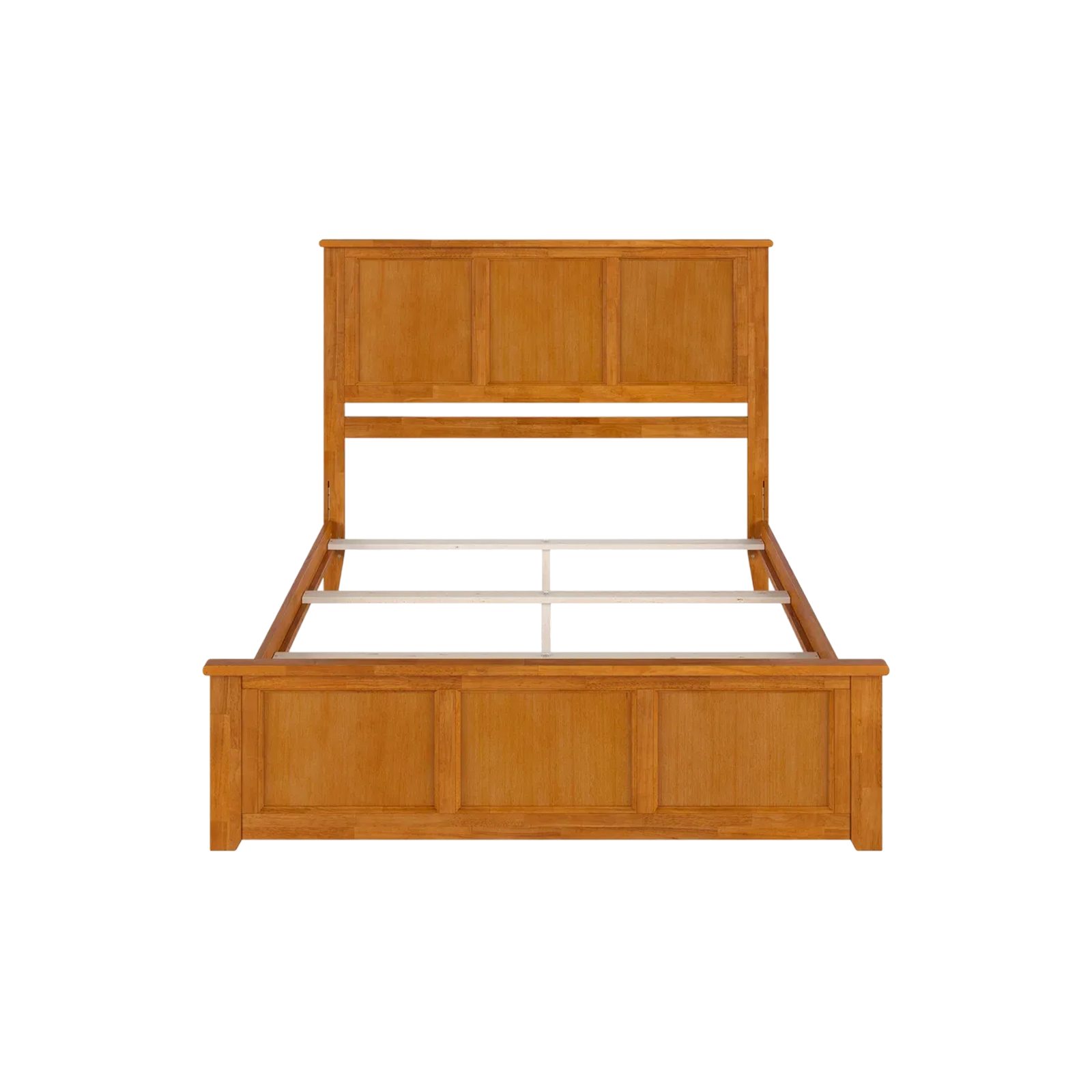 Brown Wooden Single Bed Frame