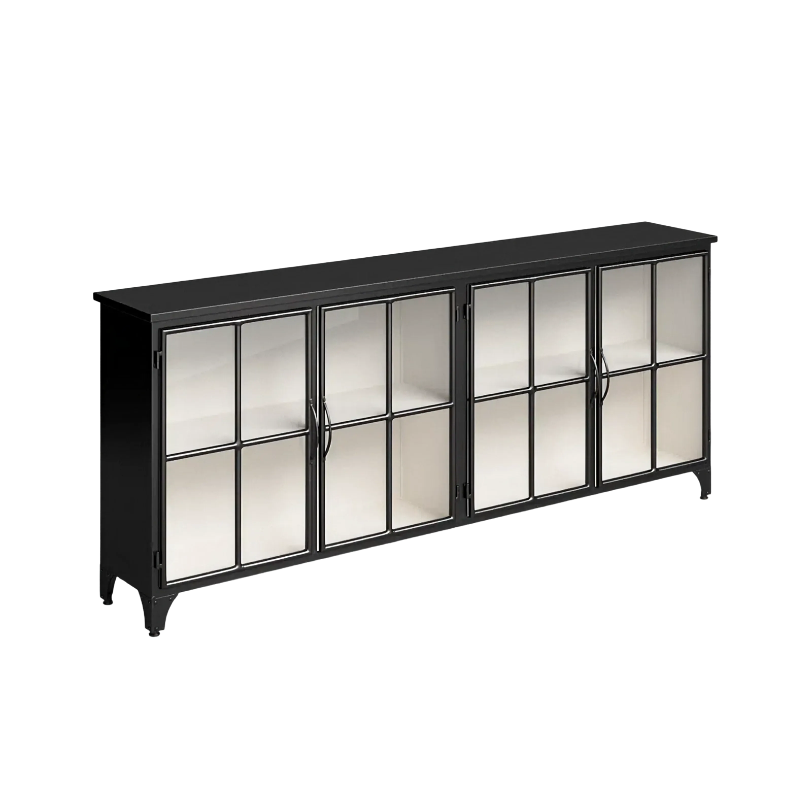 Vast Black 4-door Sideboard