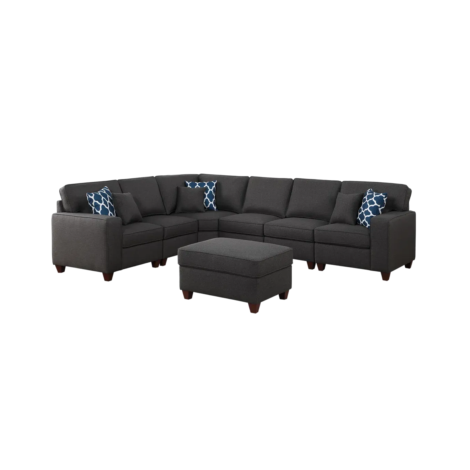 Black Standard Lounge Sofa Set