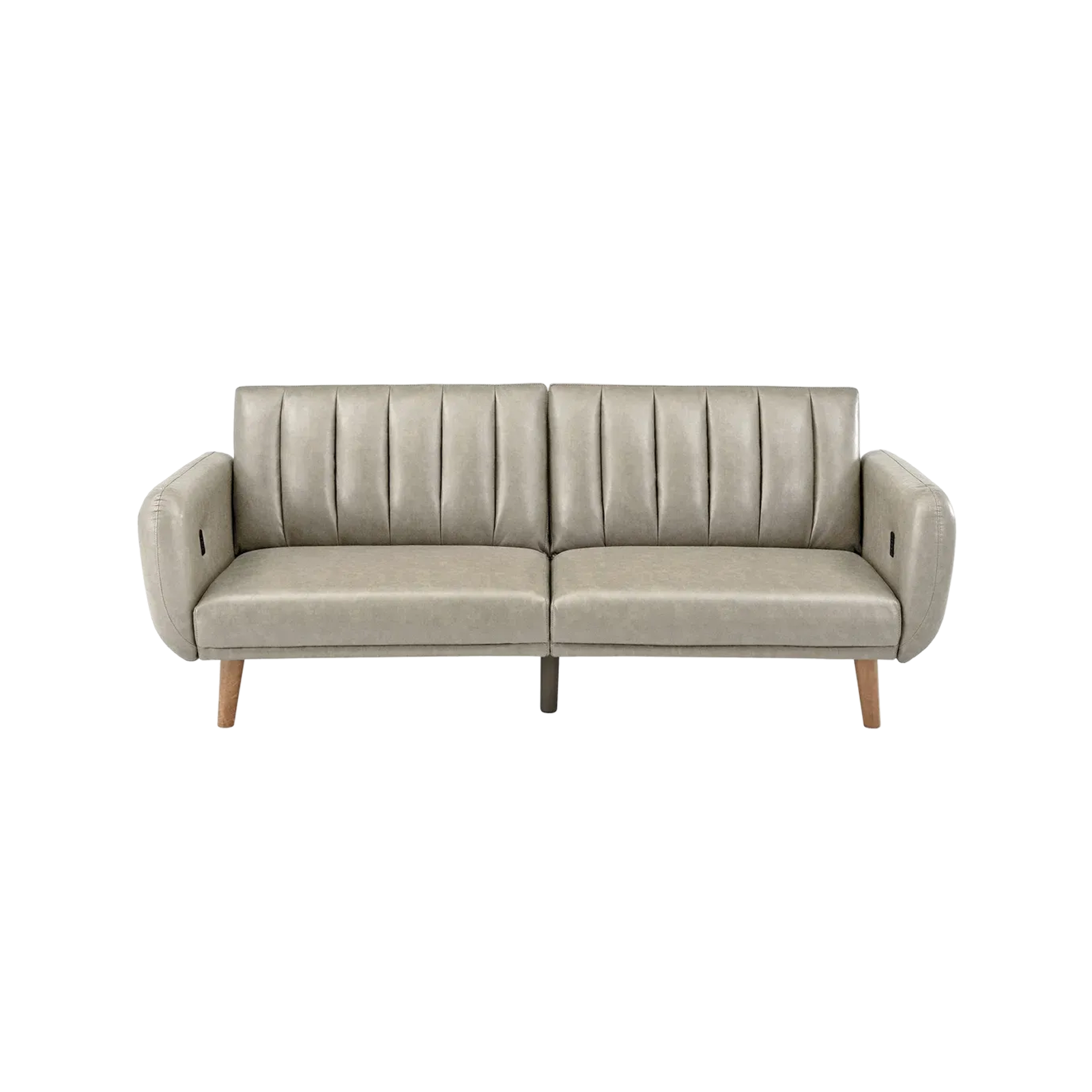 Beige Minimalist Folding Sofa Bed