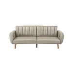 Beige Minimalist Folding Sofa Bed