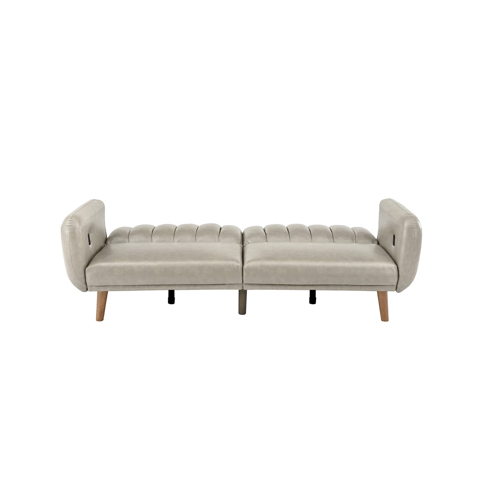 Beige Minimalist Folding Sofa Bed