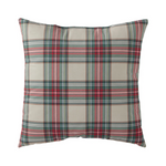 Classic Red and Black Buffalo Plaid Square Pillow