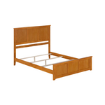 Brown Wooden Single Bed Frame