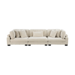 Contemporary Off-White 3-Seater Sofa