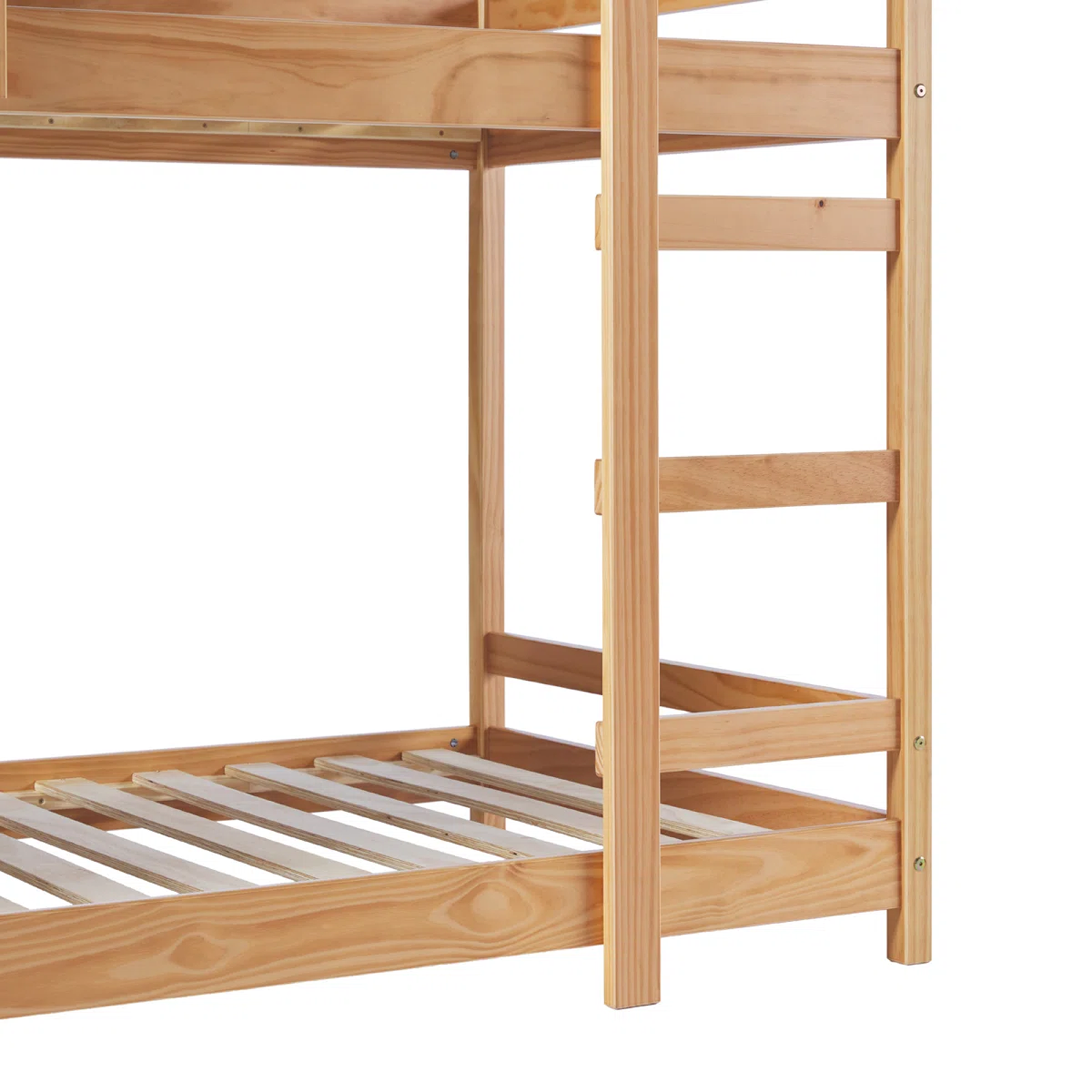 Yellow Wooden Bunk Bed