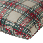 Classic Red and Black Buffalo Plaid Square Pillow