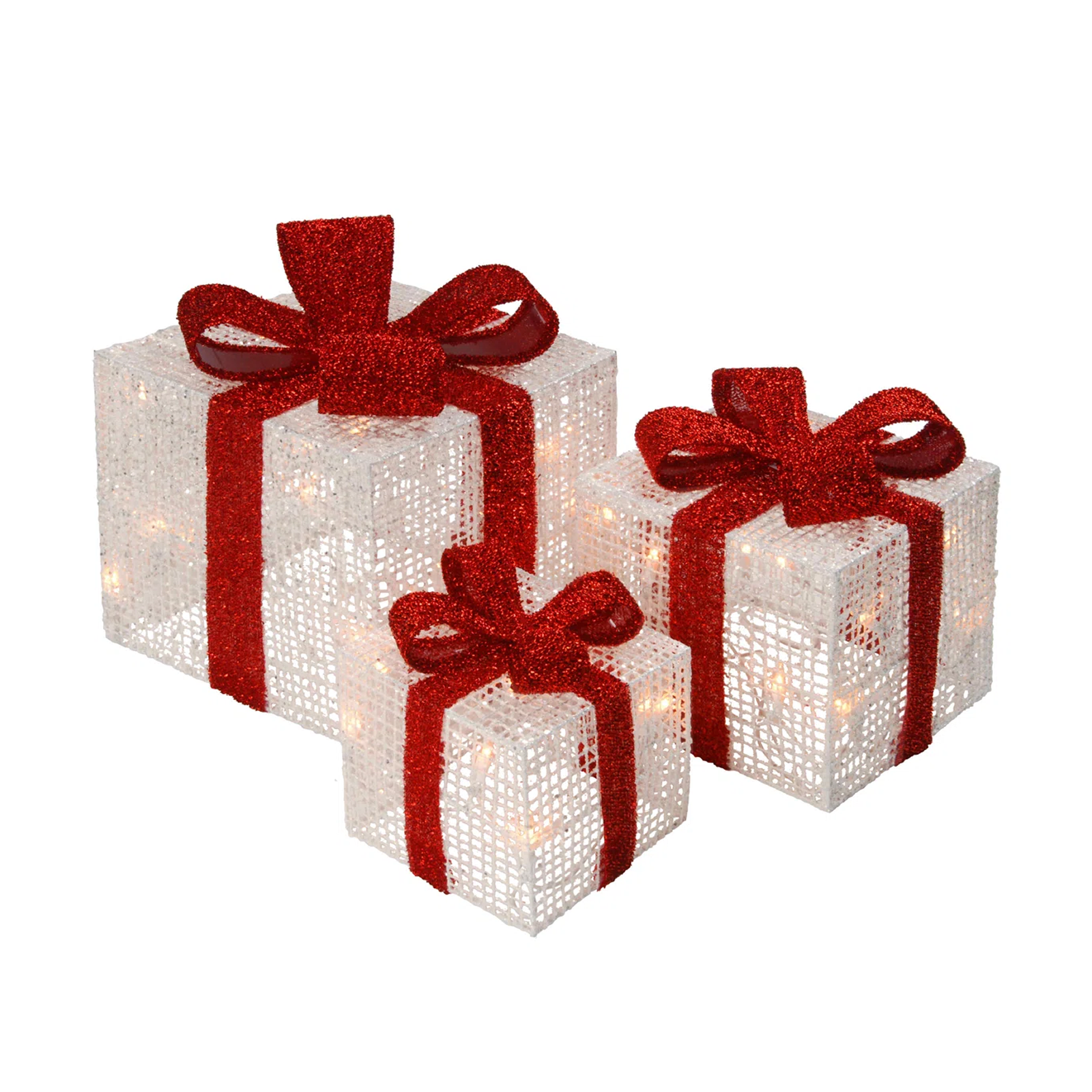 Christmas Light White Gifts (set of 3)
