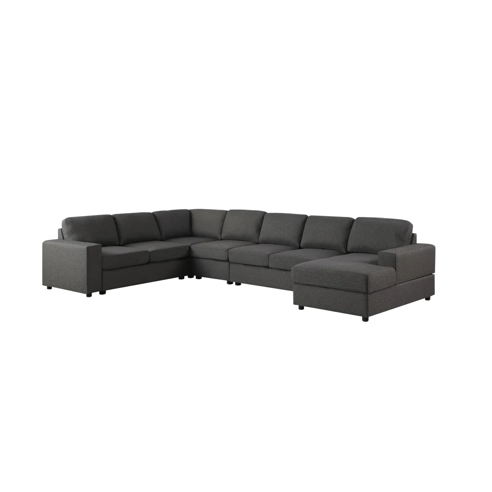 Black Standard Lounge Sofa Set