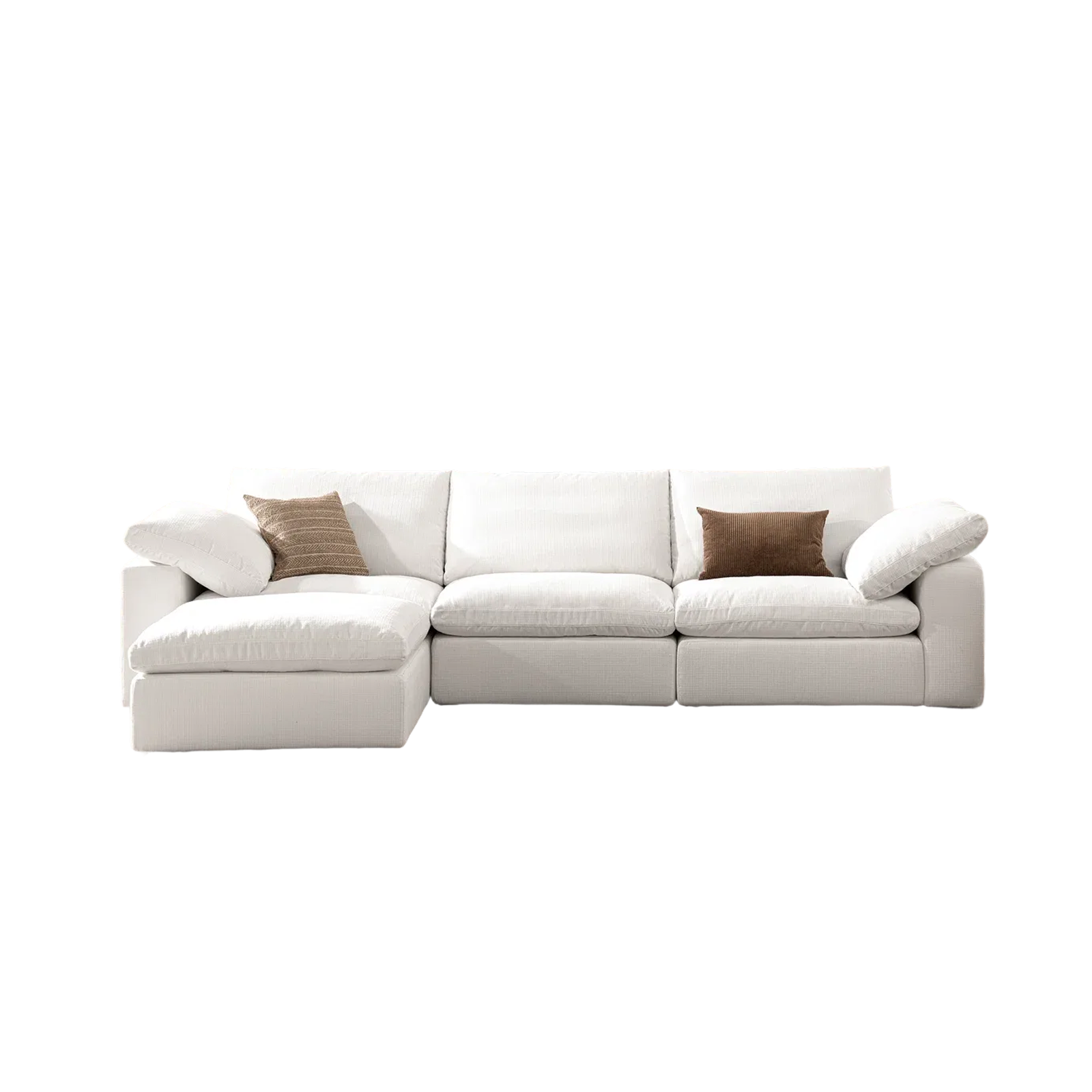 L-Shaped Standard Lounge Sofa Set