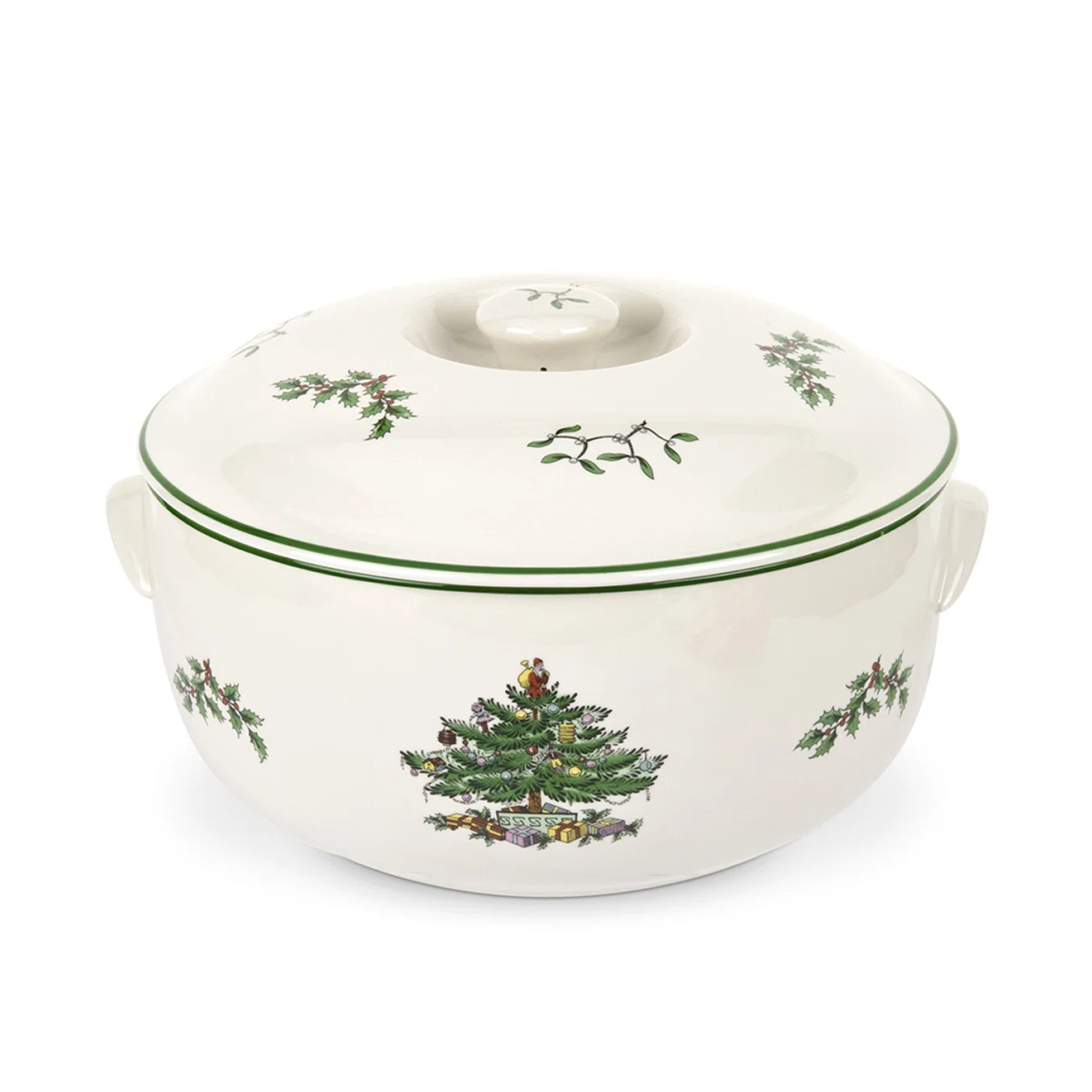 Christmas Round Covered Deep Dish