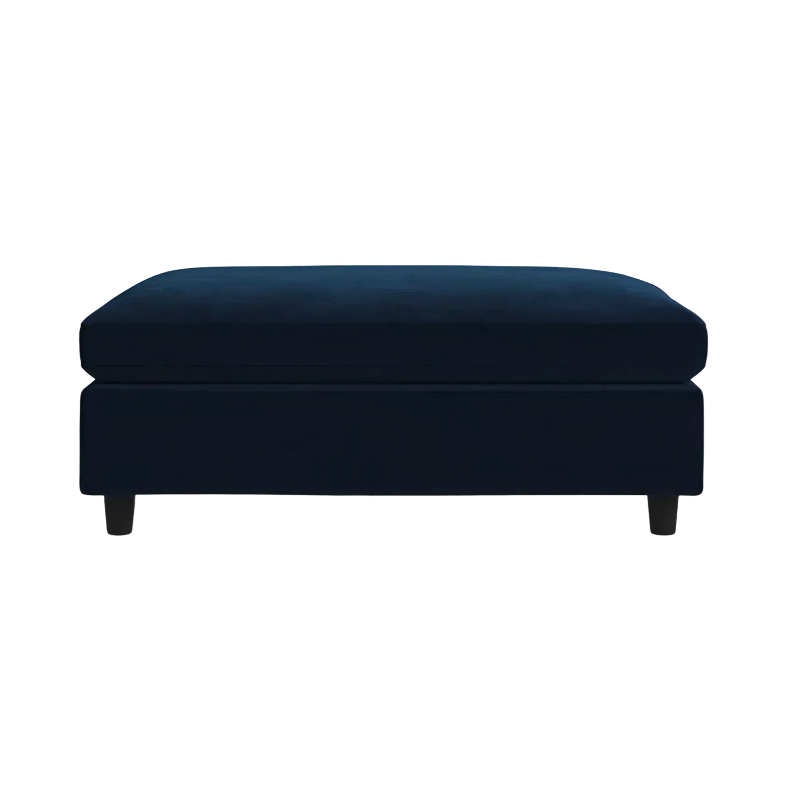 Navy Blue Upholstered Stool