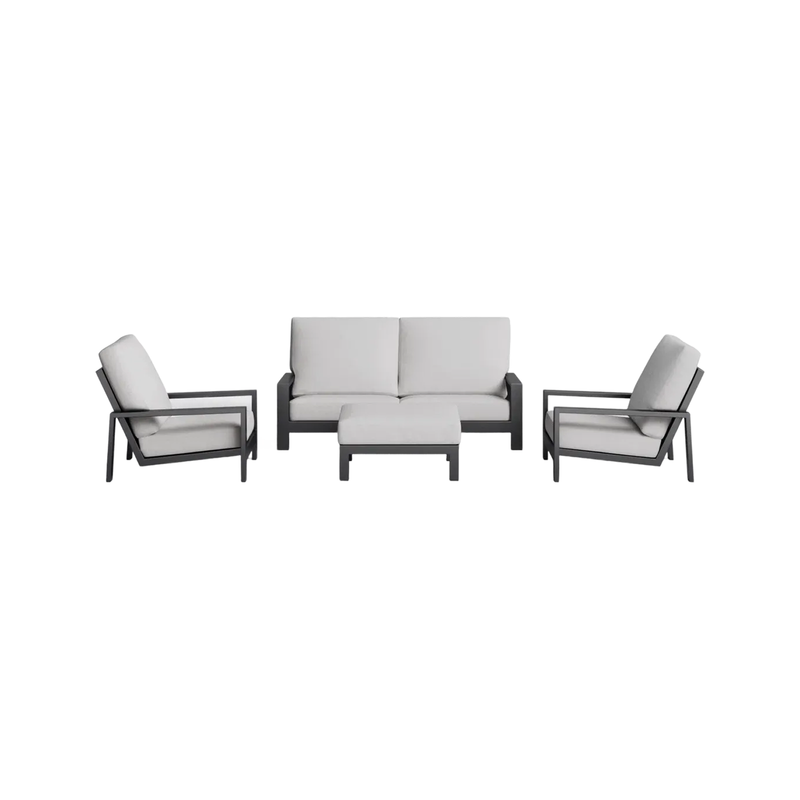 4-piece Aluminum Lounge & Outdoor Sofa Set