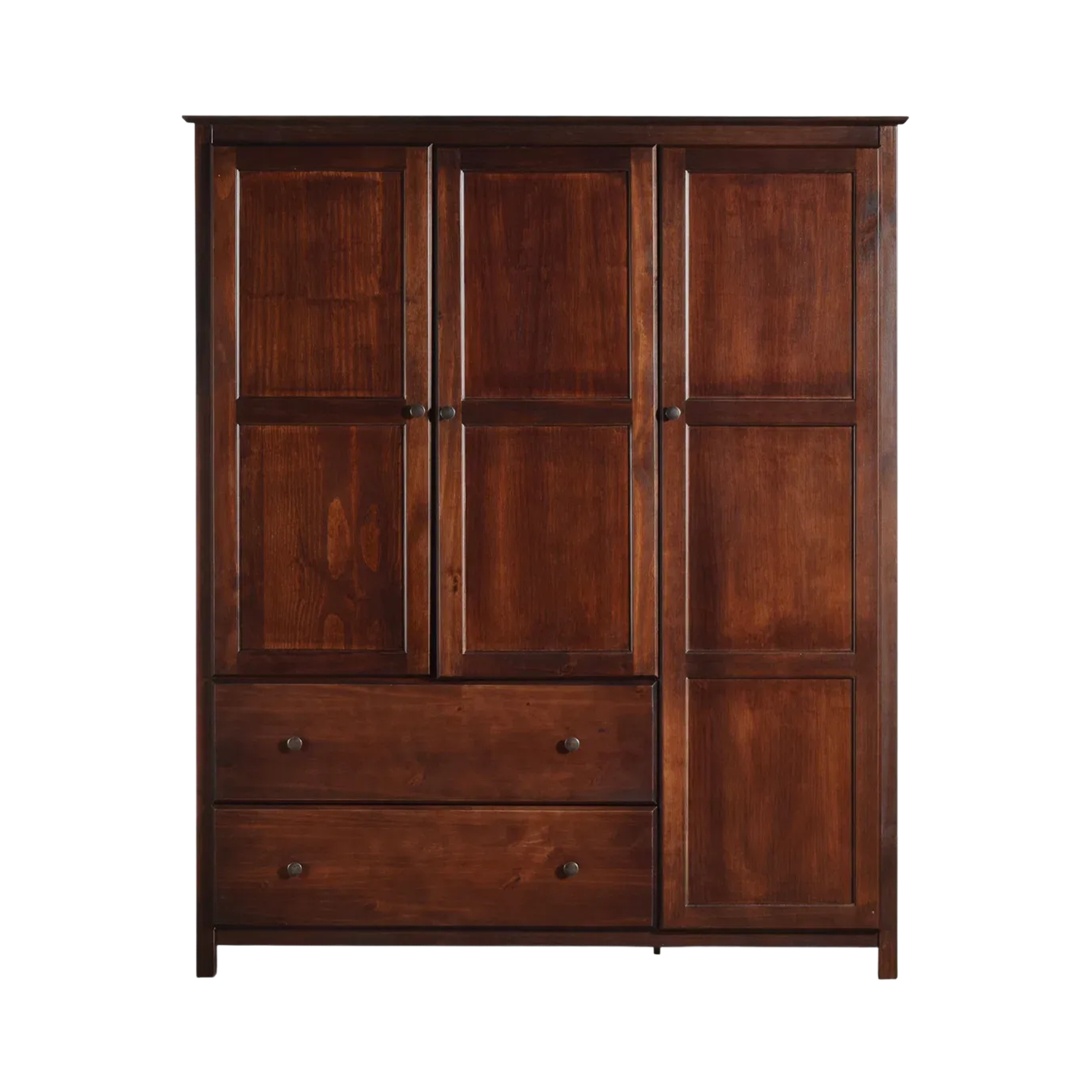 Grain Wood 3-Door Wardrobe