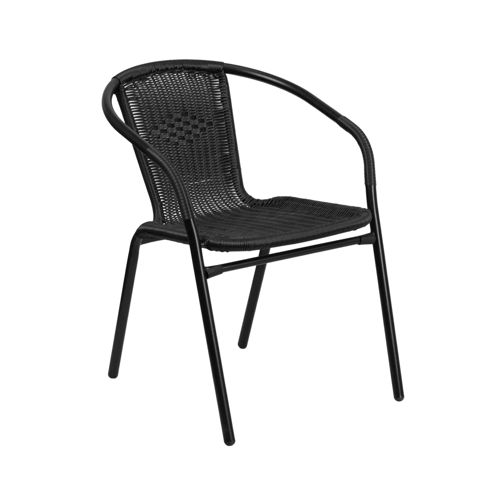 Black Steel Outdoor Chair