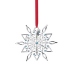 Grand Crystal Jeweled Snowflake Ornament