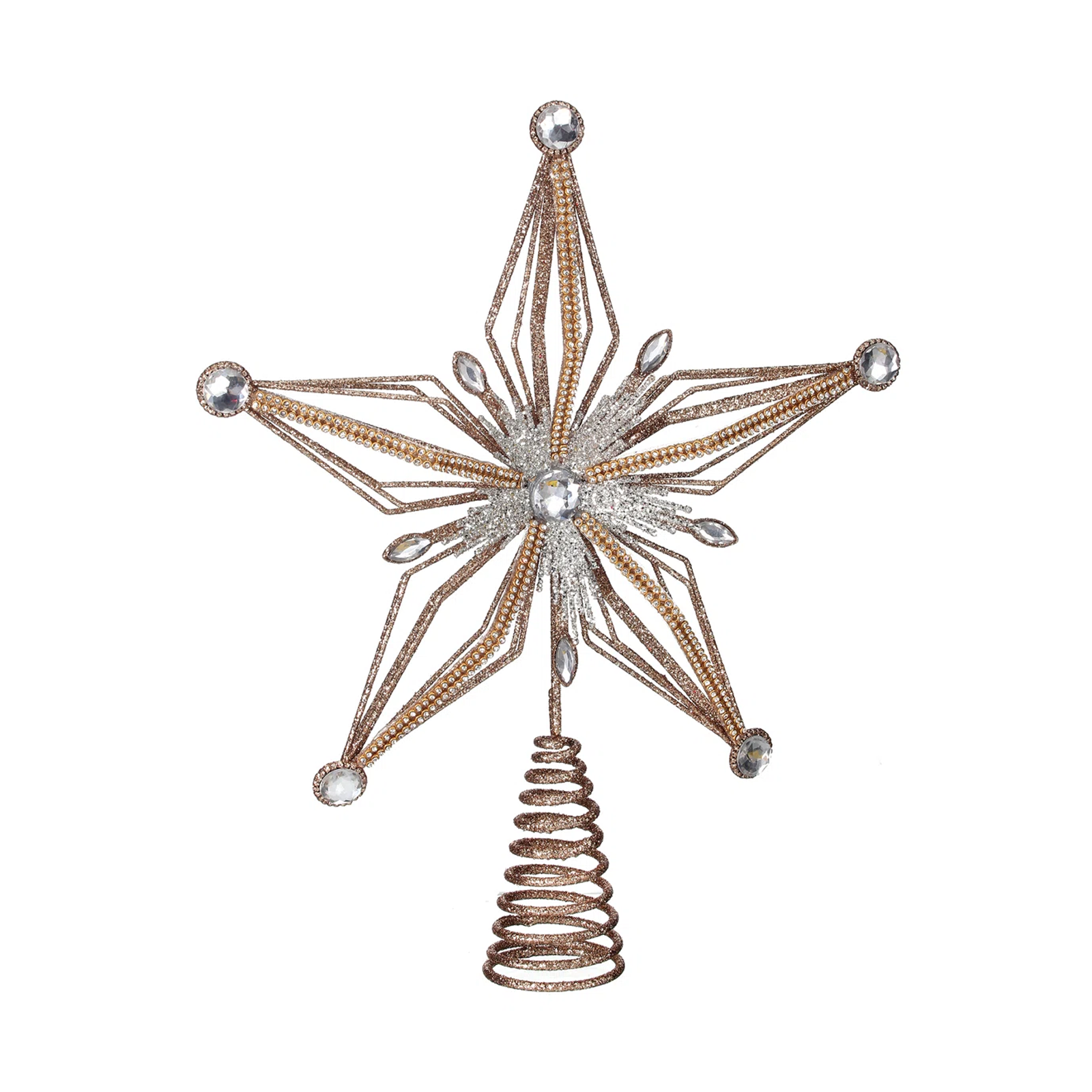 Rustic Rattan Woven Star Tree Topper